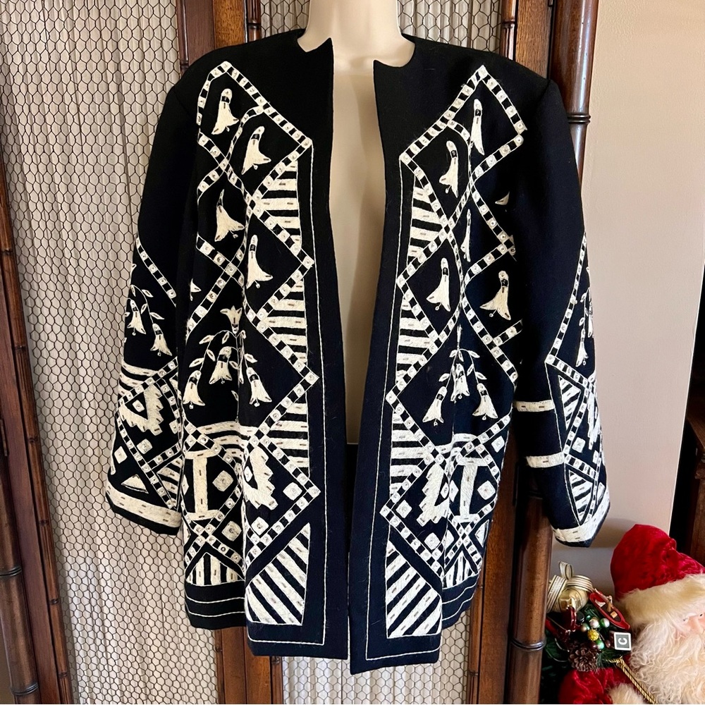 Handmade in Ecuador 100% Wool Blazer